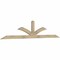 Ekena Millwork Richland Rough Sawn Timber Gable Bracket, Douglas Fir, 108"W x 22"H x 2"D x 4"F, 5/12 Pitch GBW108X22X0204RIC00RDF - alternate 2